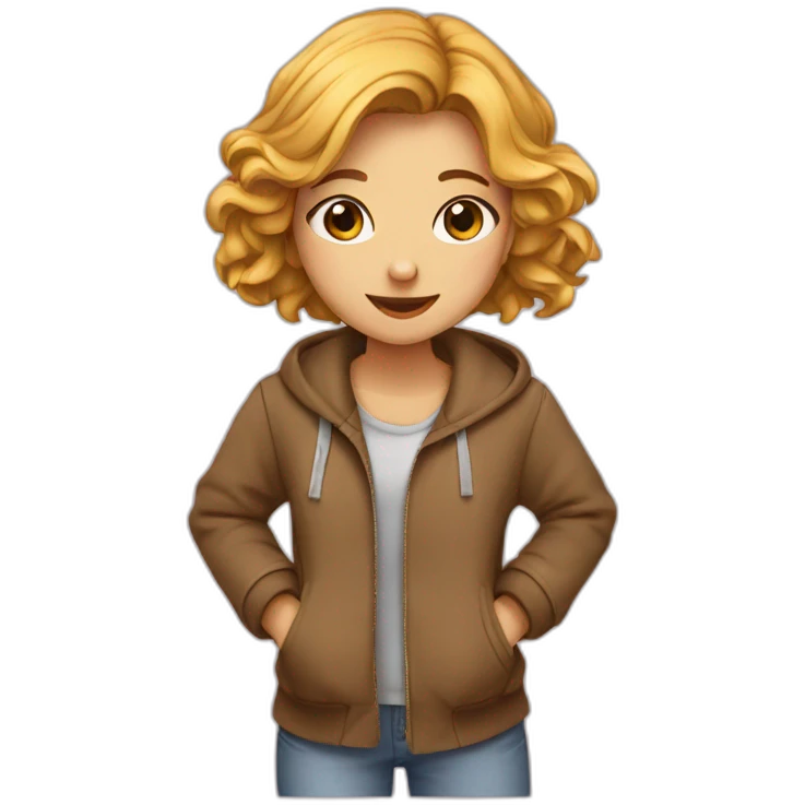 Fille qui crac crac sur un chat emoji