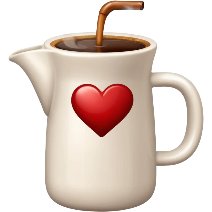 Cup of coffee white in a bottle white emoji