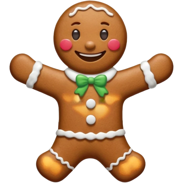 gingerbread man emoji