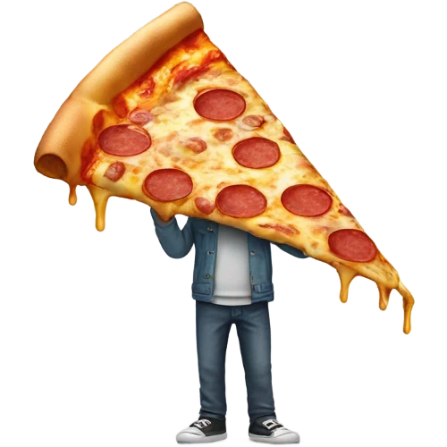 Pizza with legs emoji