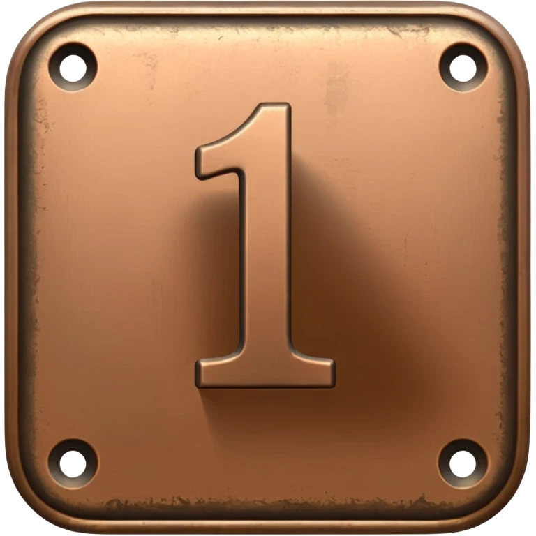 Make the paid subscription icon square, bronze, and number 1. emoji