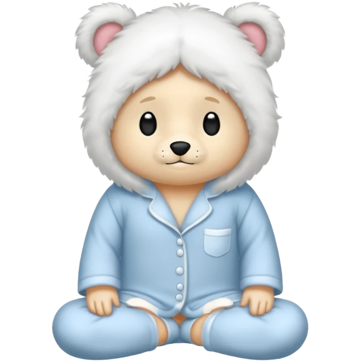 fluffy pyjamas emoji