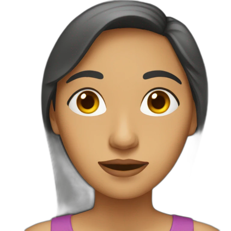 Mujer despeinada emoji