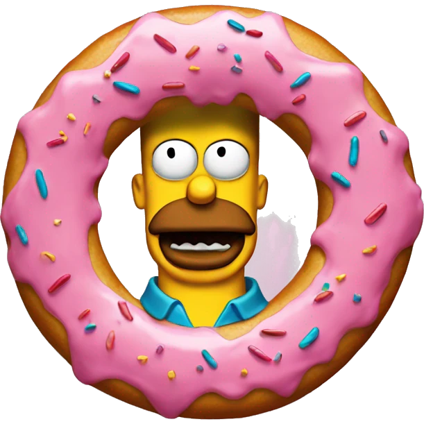 Simpsons donut emoji