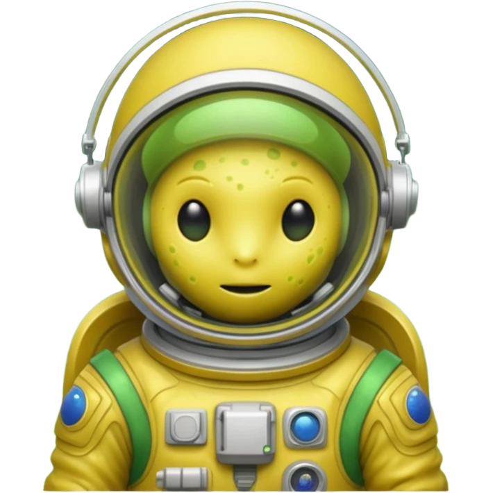 yellow slime alien Astronaut emoji