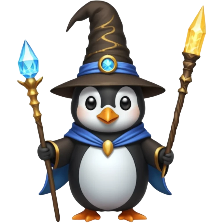 Penguin Wizard emoji