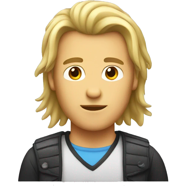 Dude with mullet emoji