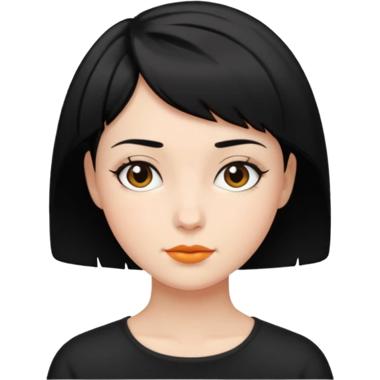 erin black short hair emoji