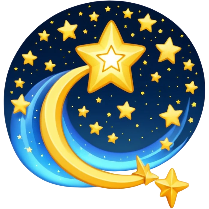 spiraling shooting star emoji  emoji