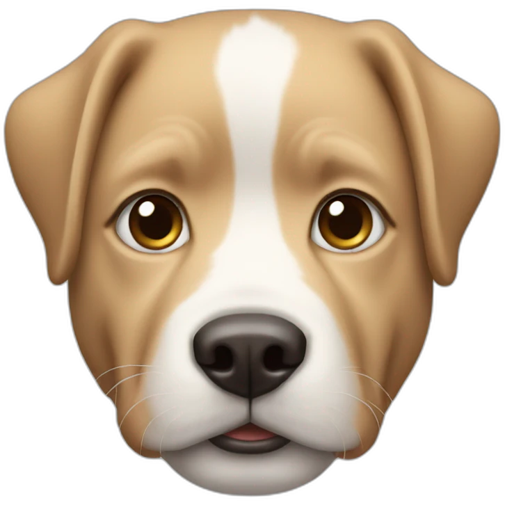 Dog White man face emoji