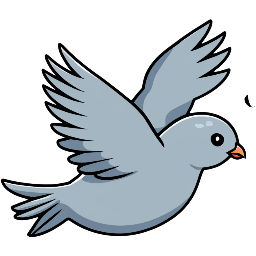 angry pigeon dive bombing emoji