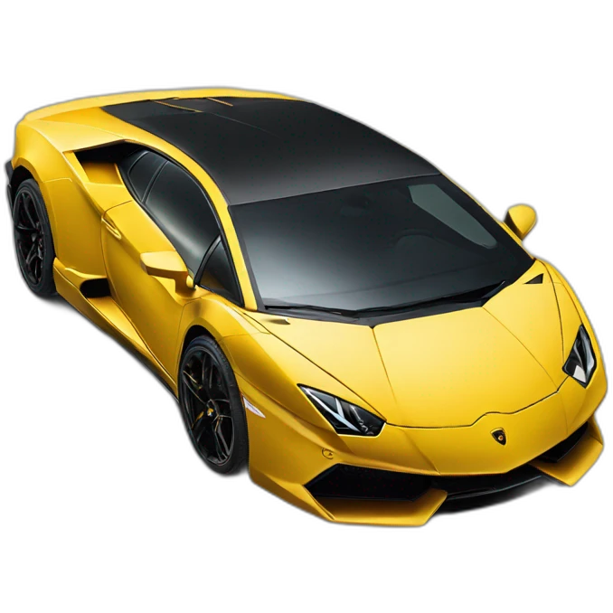 Lamborghini en or  emoji