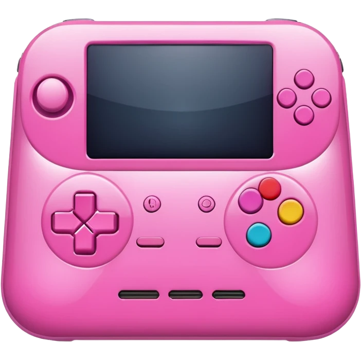 gaming console pink emoji