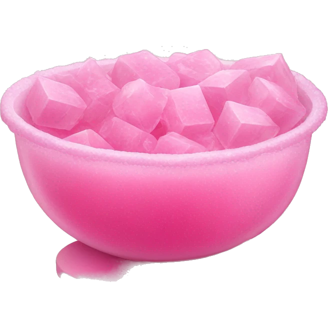 pink ice dish emoji