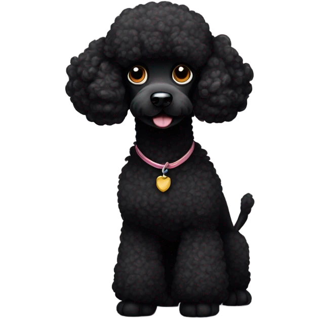 Black poodle emoji
