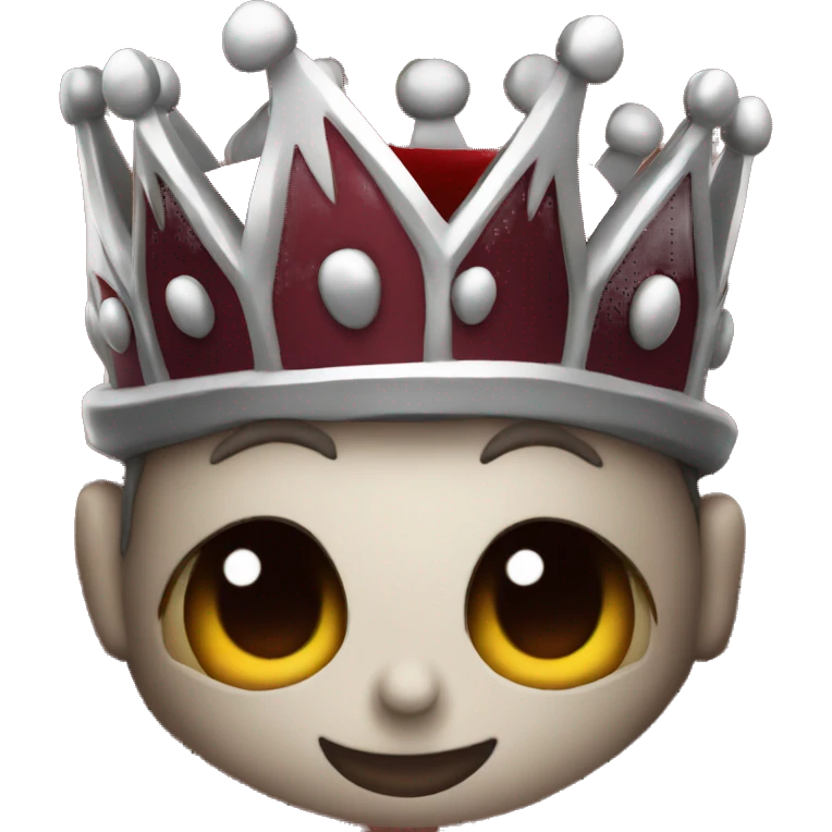 Dark red crown emoji