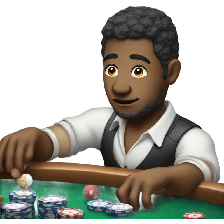 A person gambling on sports  emoji