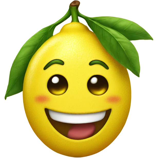 smiling lemon emoji