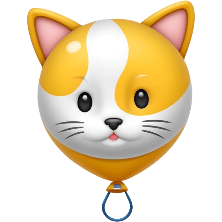 Elinde balon tutan kedi emoji