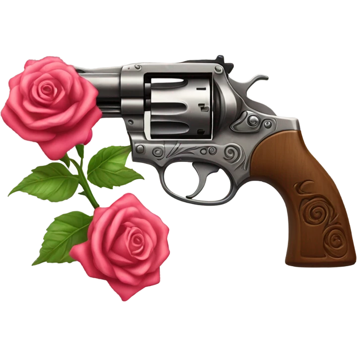 Guns and roses emoji