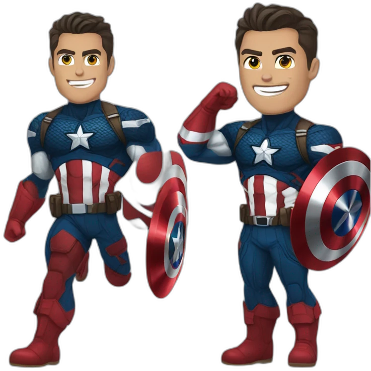 Cristiano ronaldo as captain america emoji