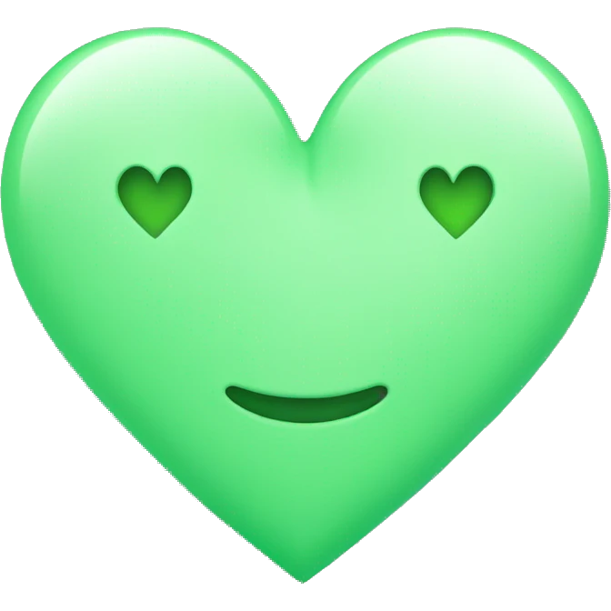 light green heart emoji