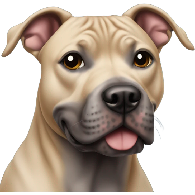 Black pittbull emoji