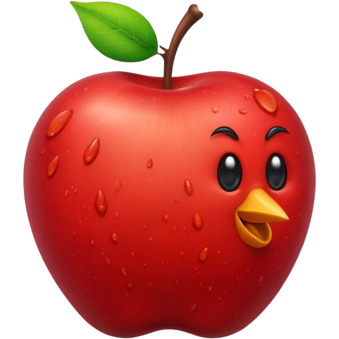 apple is pooping  emoji