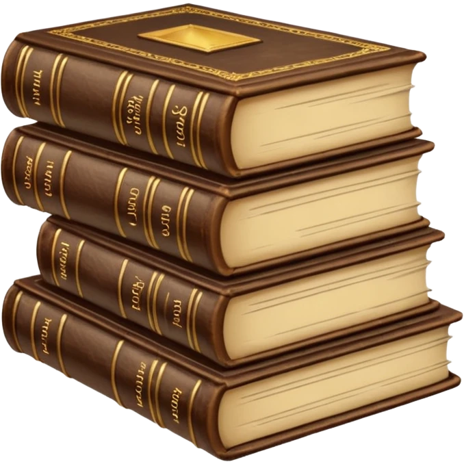 A stack of edwardian-era spellbooks emoji