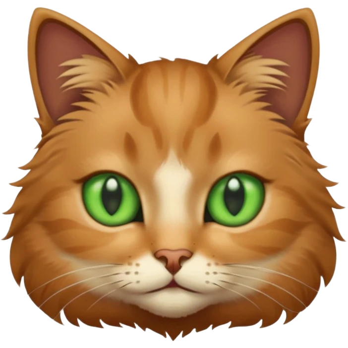 Green eyes cat emoji