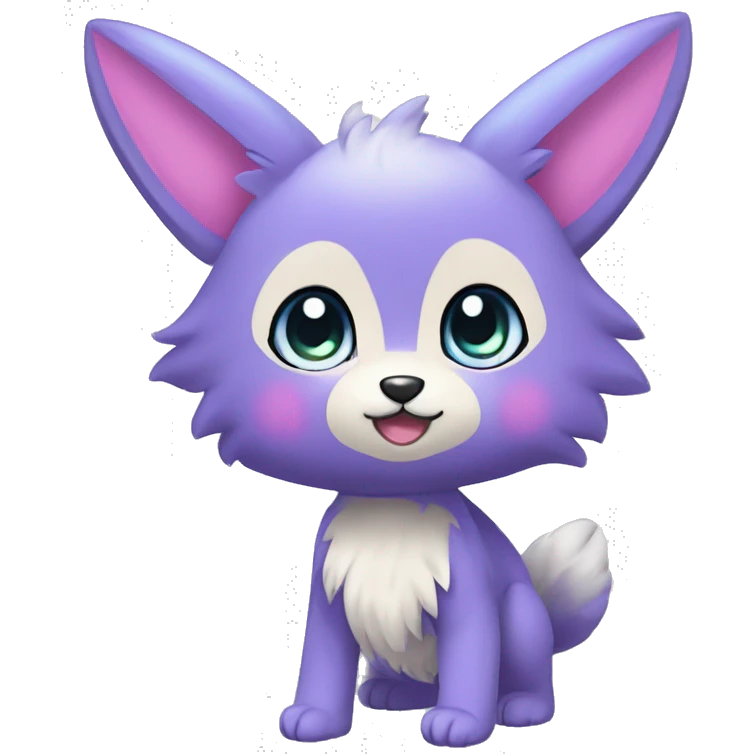 High quality detailed Cute Cool Kawaii stylish Pretty Chibi Fur-Sona Shiny Colorful Sparkly Fakemon Full Body emoji