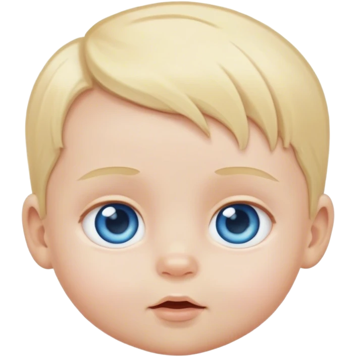 White baby with blue eyes and blonde hair emoji