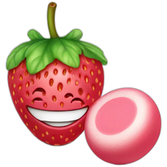 chewing gum stramberry emoji