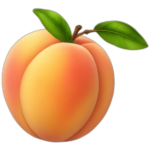 Huge peach emoji