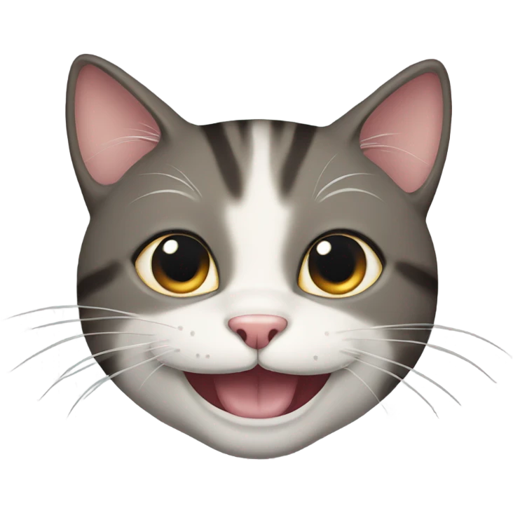 Cat with a grin emoji