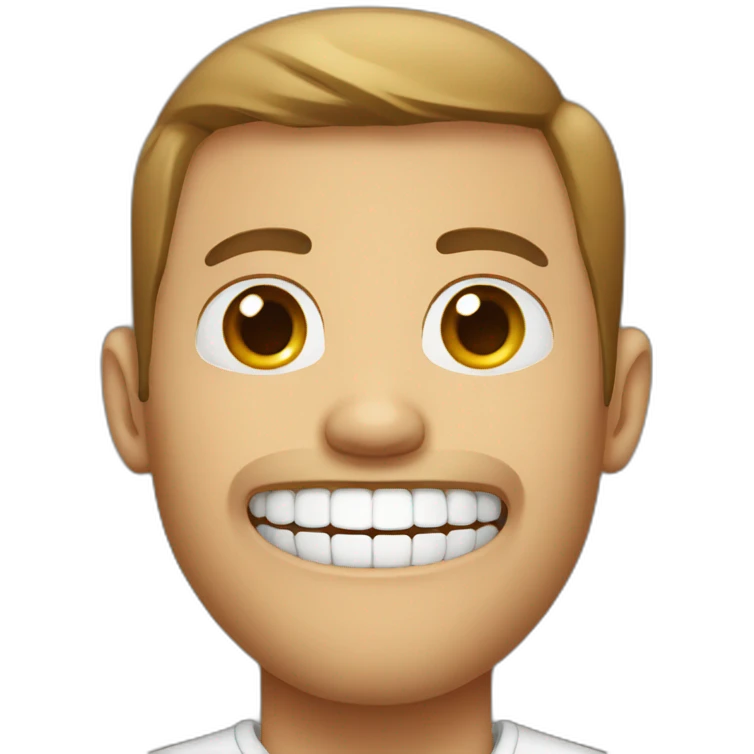 man missing front two teeth emoji