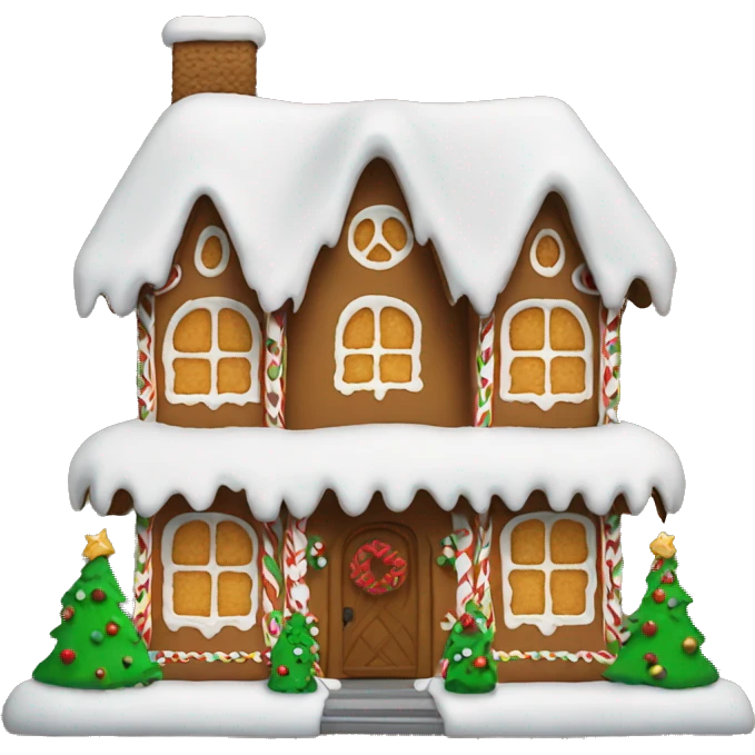 Gingerbread Christmas Cottage emoji