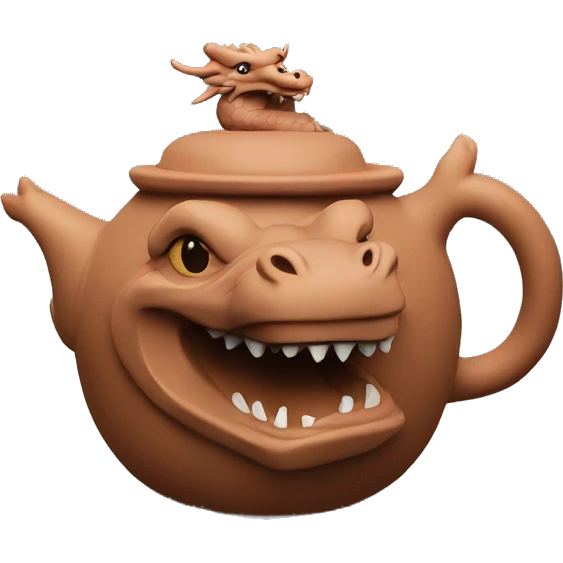 Yixing clay dragon teapot  emoji