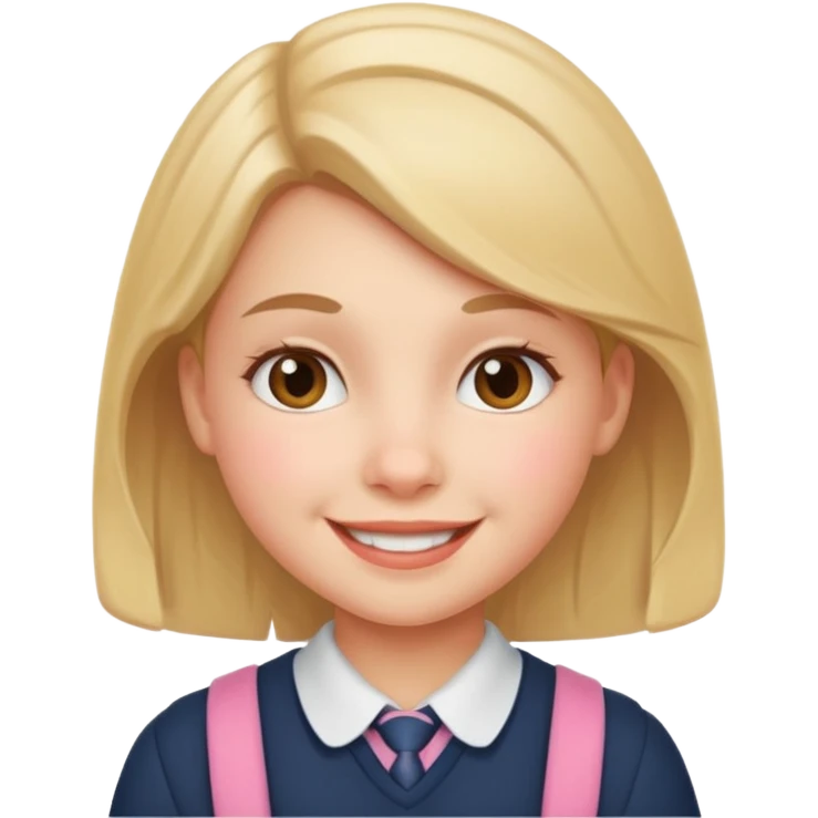A schoolgirl  emoji