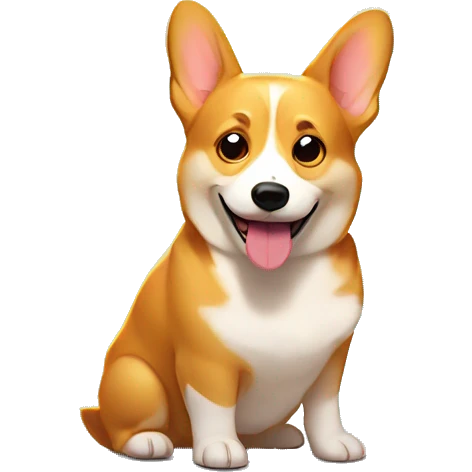communist corgi surrounded by rays of sunlight emoji