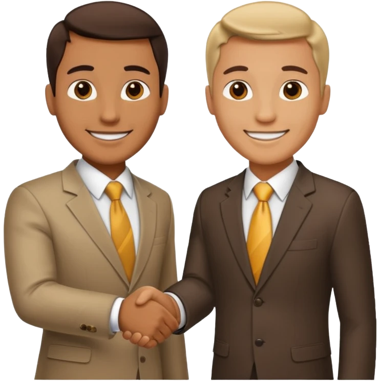 Two businessmen shaking hands emoji
