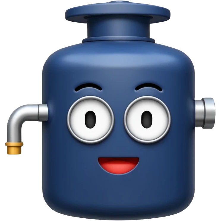 navy blue boiler emoji modern no face detailed emoji