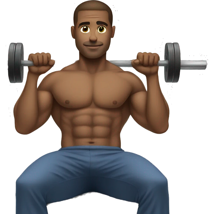 guy doing bench press emoji