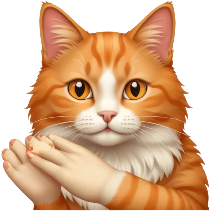 Finger in cat emoji