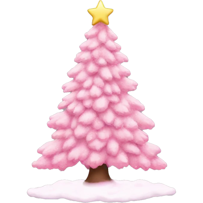 Pink aesthetic Christmas tree ￼ emoji