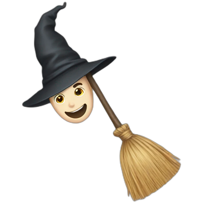 Emoji Harry potter flying broom emoji
