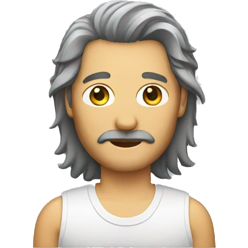 Man with mullet  emoji