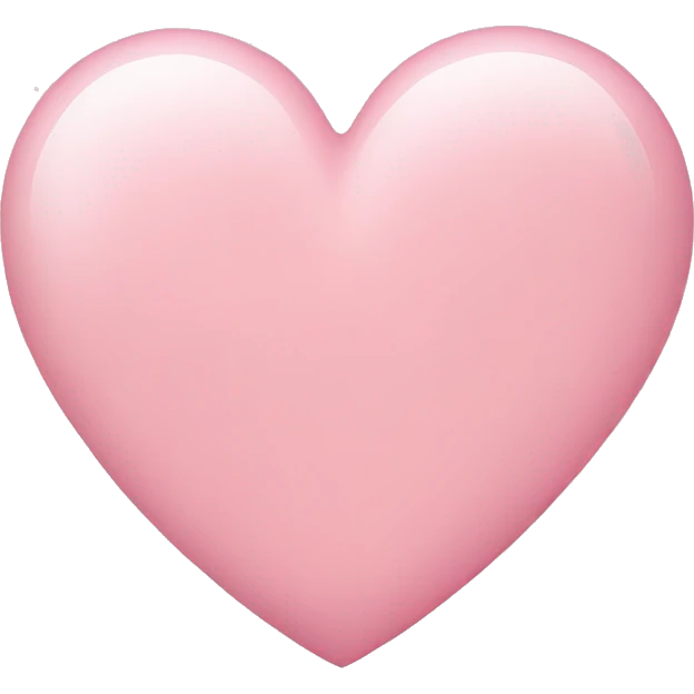 light pink heart emoji