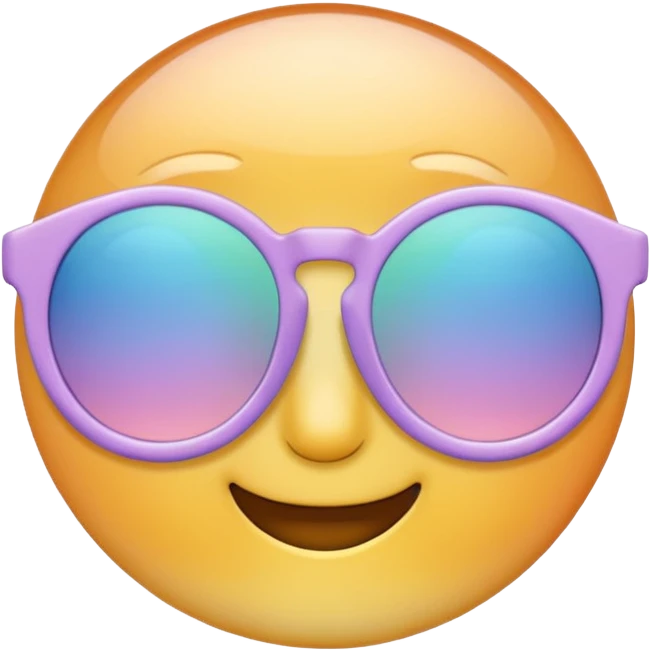 Pastel sunglasses emoji