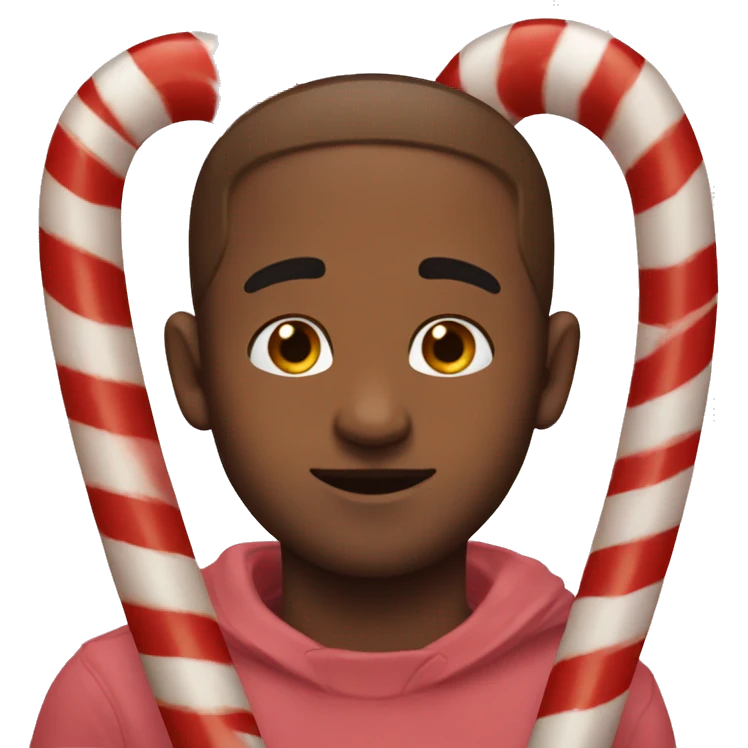 Candy Cane Asthetic emoji